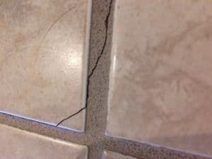cracked grouts